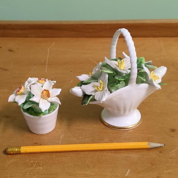 Bone China Flower baskets - Picture 2 of 6